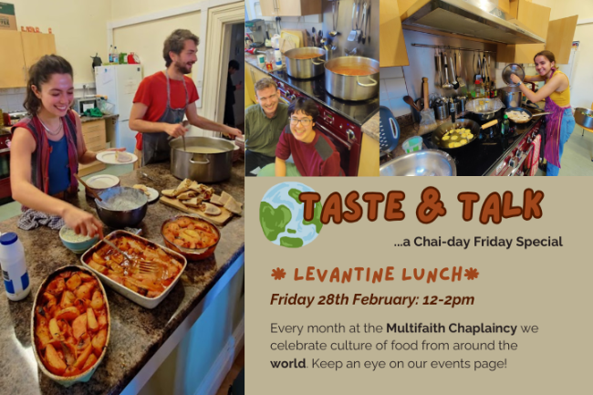 Taste and Talk - Levantine Lunch